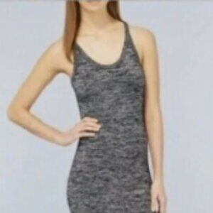 Aritzia Wilfred Free Yasmin Midi Bodycon Dress – Size XS Gray Cutout Back